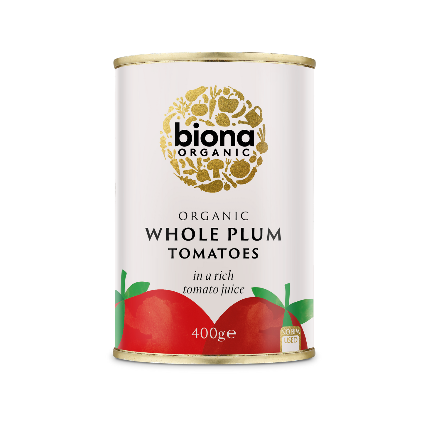 Biona Whole Plum Tomatoes - 400G (Org)