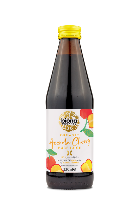 Biona Pure Acerola Cherry Super Juice - Case of 6 x 330ML (Org)
