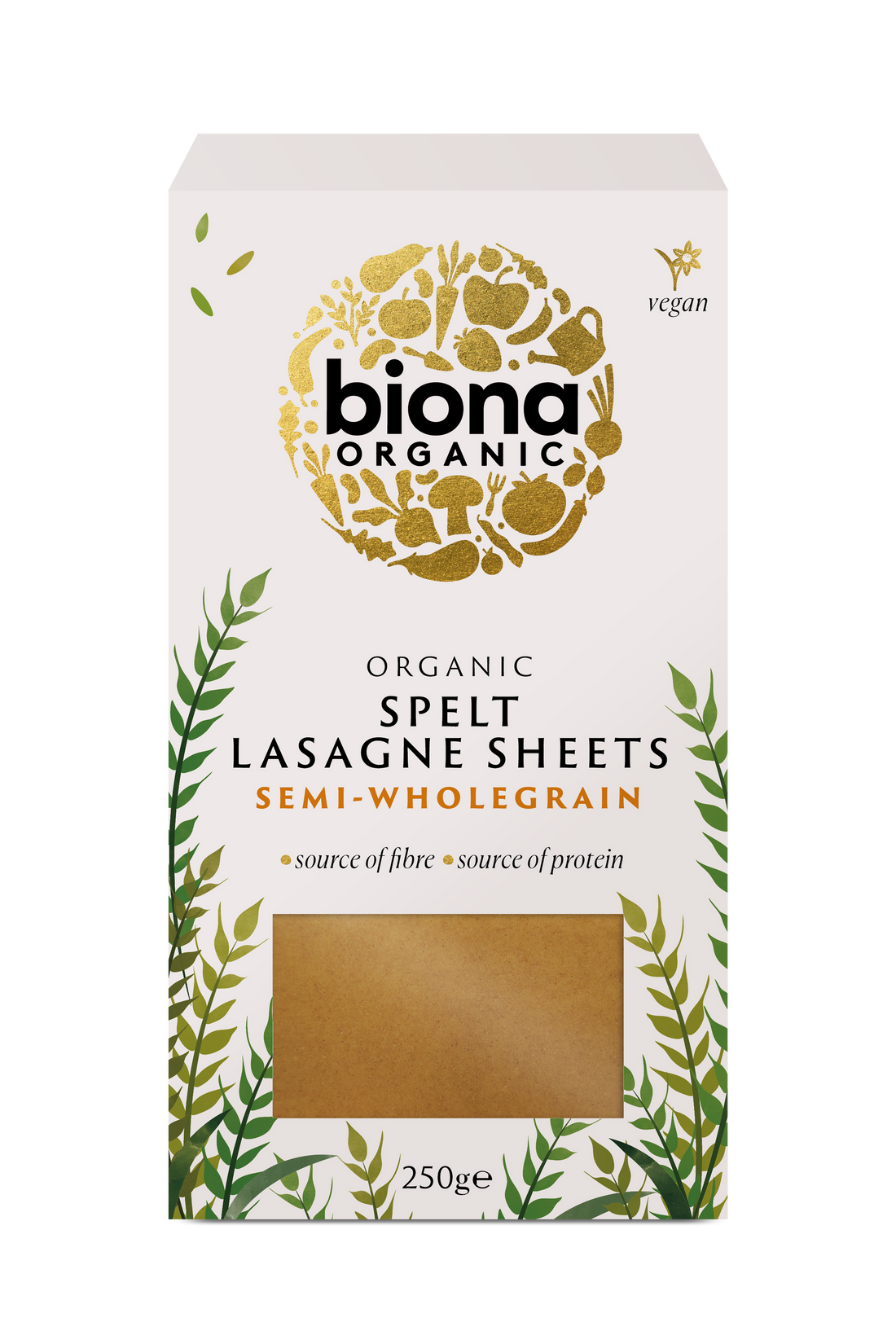 Biona Spelt Lasagne Sheets (semi-wholegrain) - Box of 12 x 250G (Org)