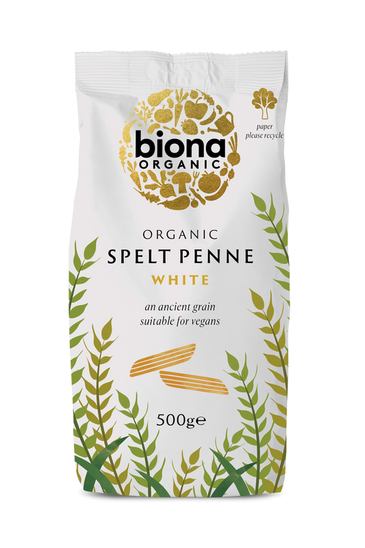 Biona Spelt White Penne - Box of 10 x 500G (Org)