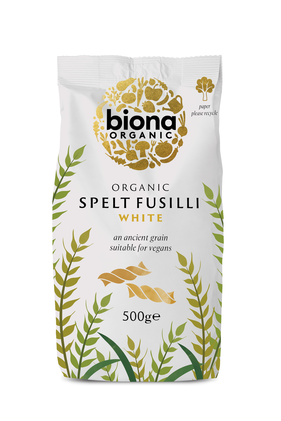 Biona Spelt White Fusilli - Box of 10 x 500G (Org)