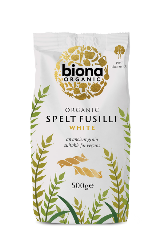 Biona Spelt White Fusilli - Box of 10 x 500G (Org)