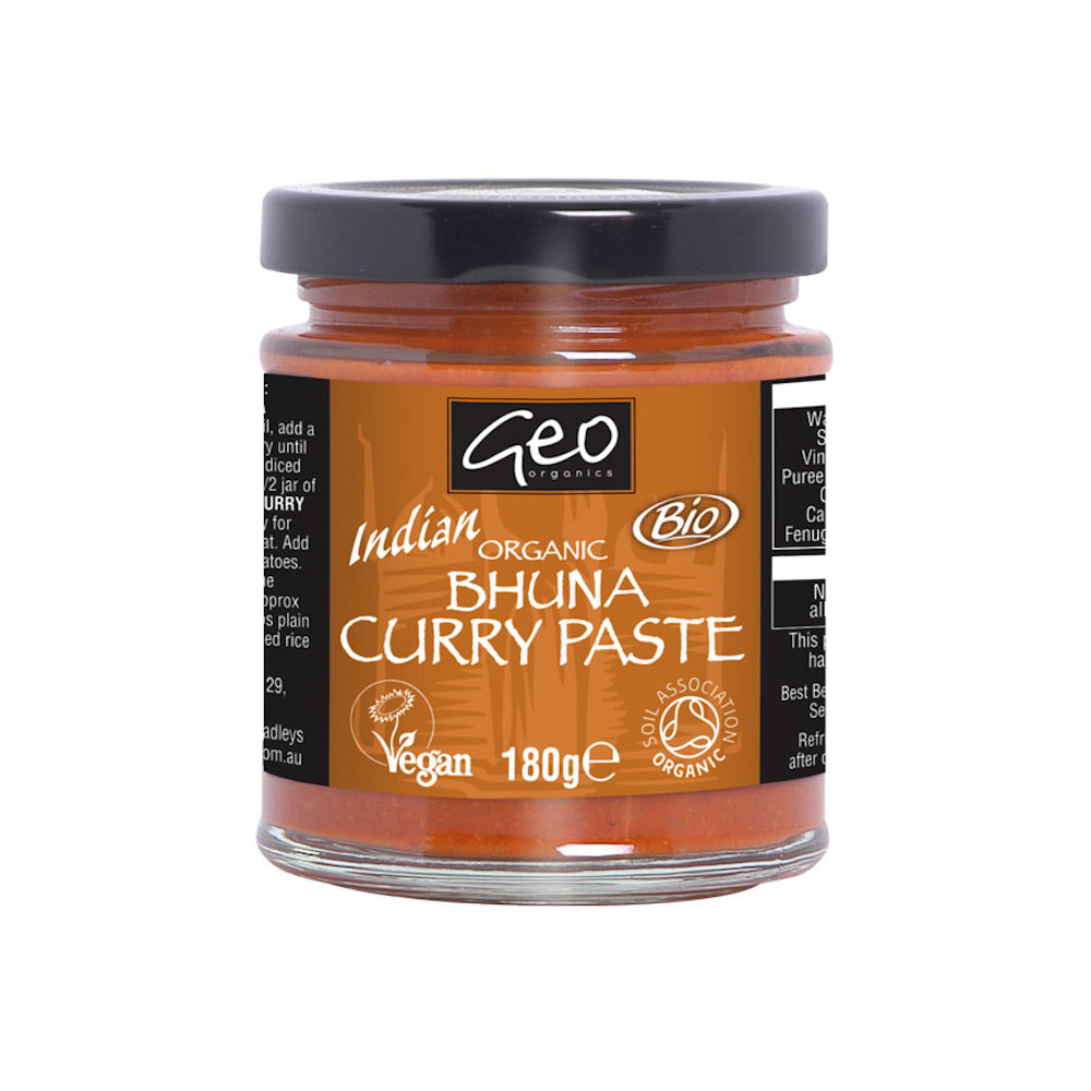 Geo Organics Bhuna Paste - Case of 6 x 180G