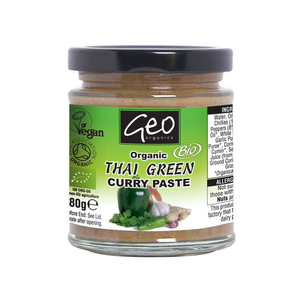 Geo Organics Thai Green Curry Paste - 180G (Org)