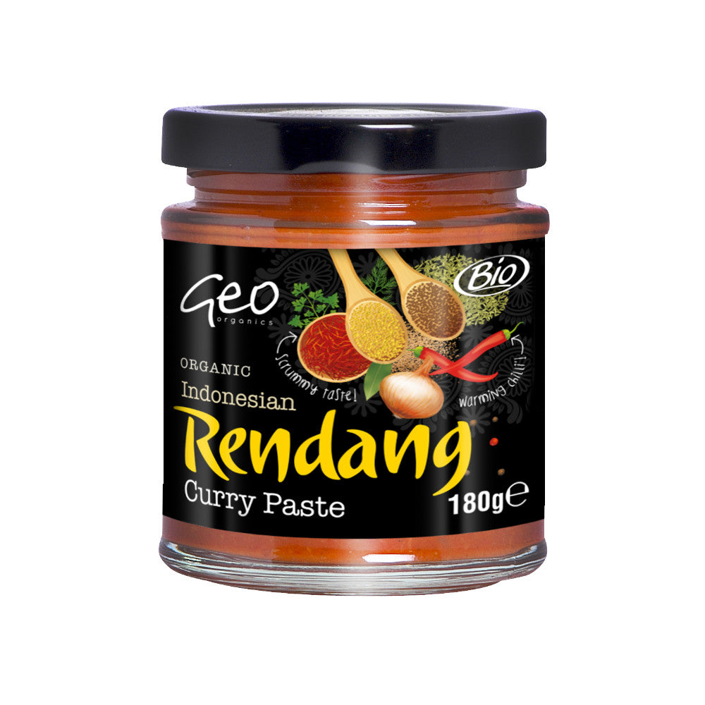 Geo Organics Indonesian Rendang Curry Paste - Case of 6 x 180G