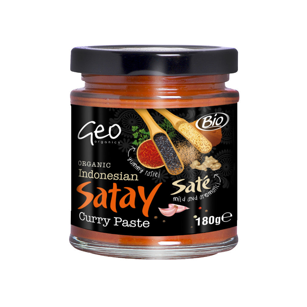 Geo Organics Satay Curry Paste - 180G (Org)