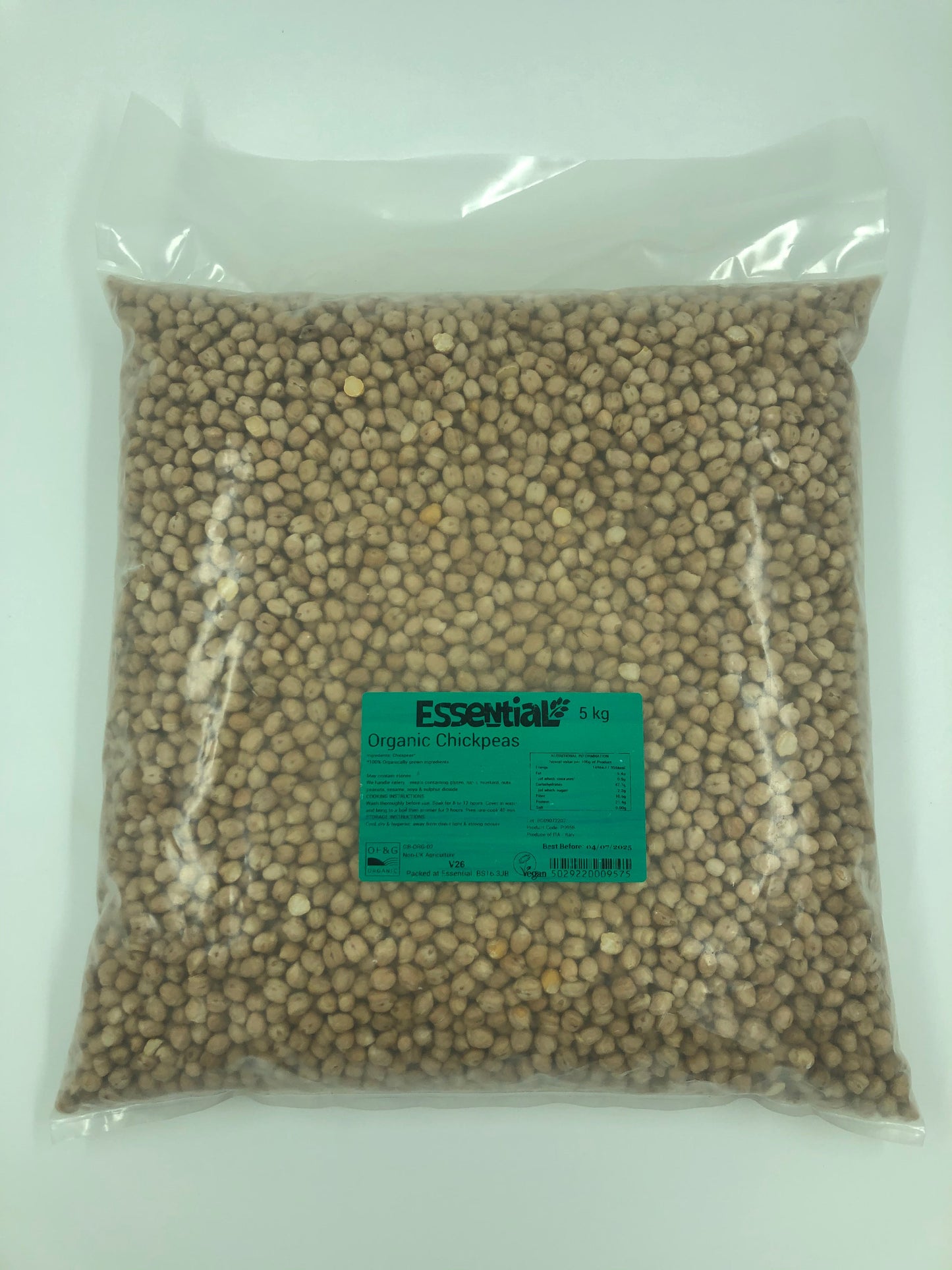 Essential Chickpeas - 5KG (Org)