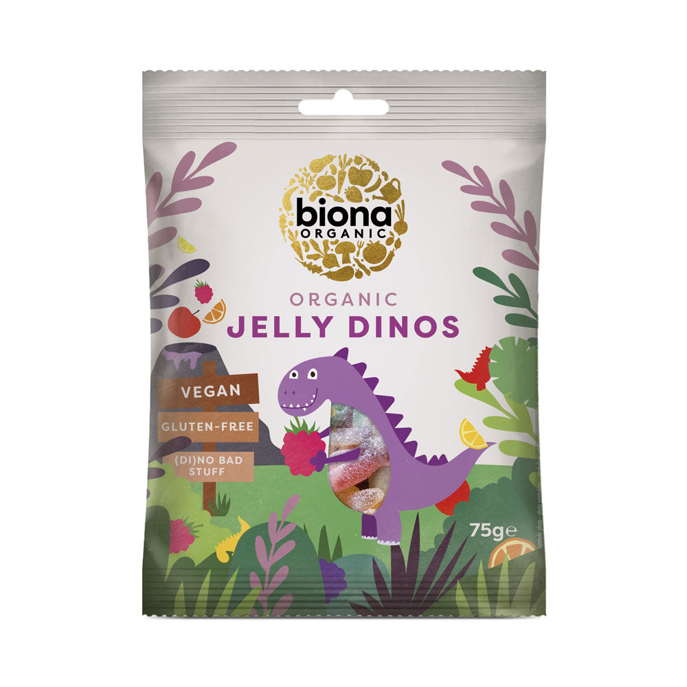 Biona Jelly Dinos - Box of 10 x 75G (Org)