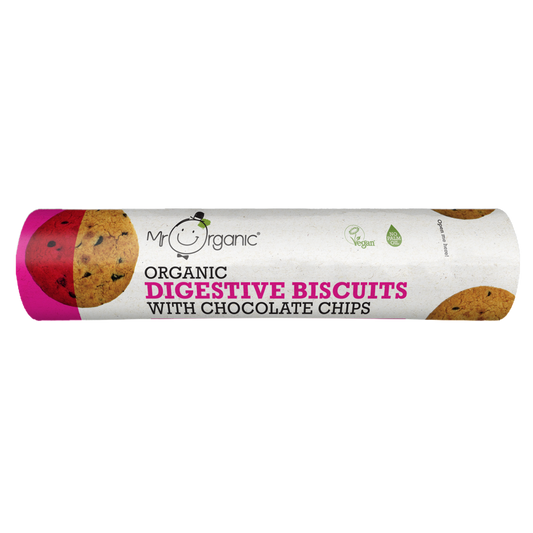 Mr Organic Chocolate Chip Digestive - Case of 12 X 250g (Org)