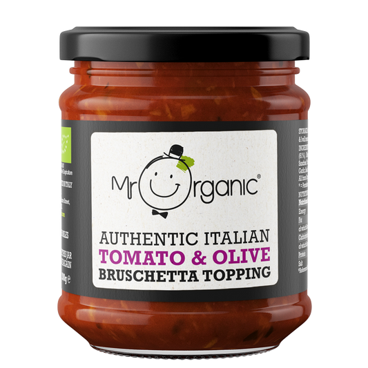 Mr Organic Tomato & Olive Bruschetta Topping - Case of 6 X 200g (Org)