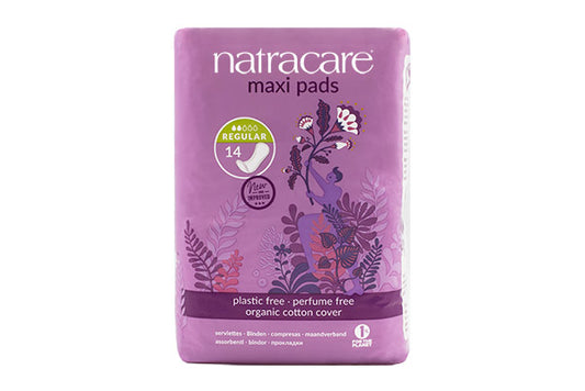 Natracare Maxi Pad - Regular - Pack of 14