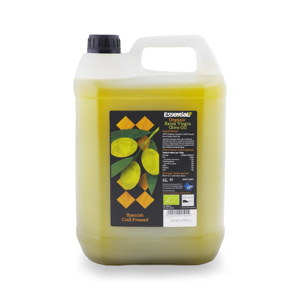Essential Spanish Olive Oil - Extra Virgin & Cold Pressed - 5L (Org)