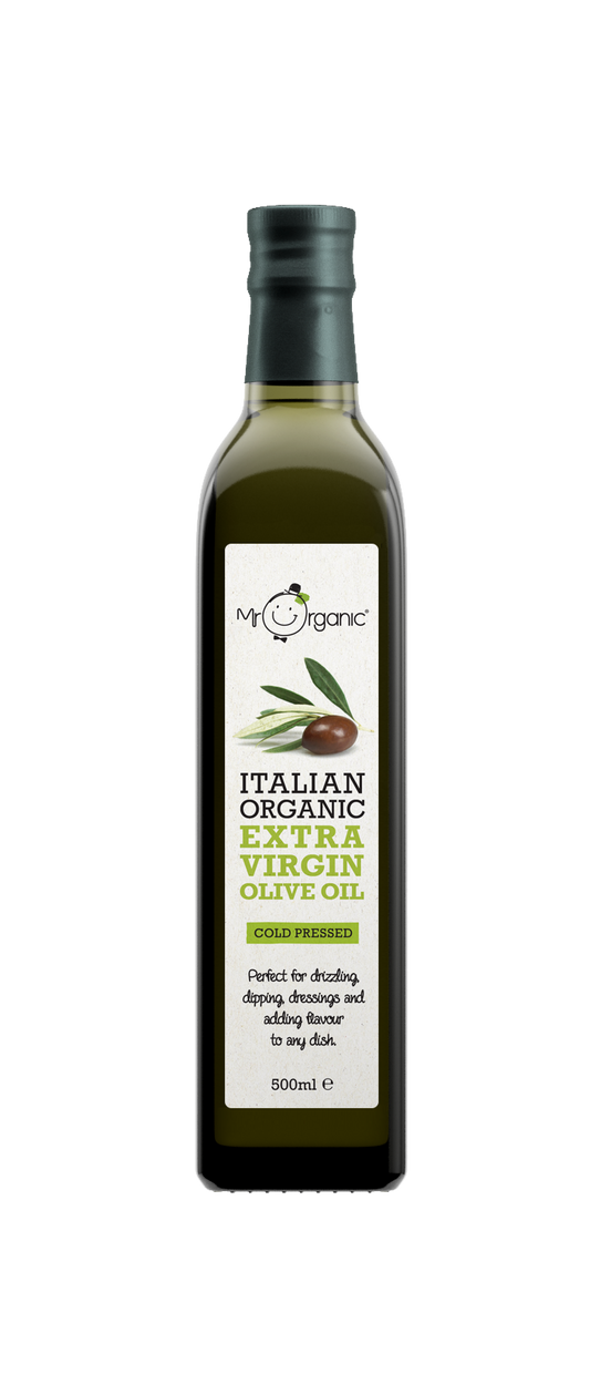 Mr Organic Extra Virgin Italian Olive Oil - Case of 6 X 500ml (Org)