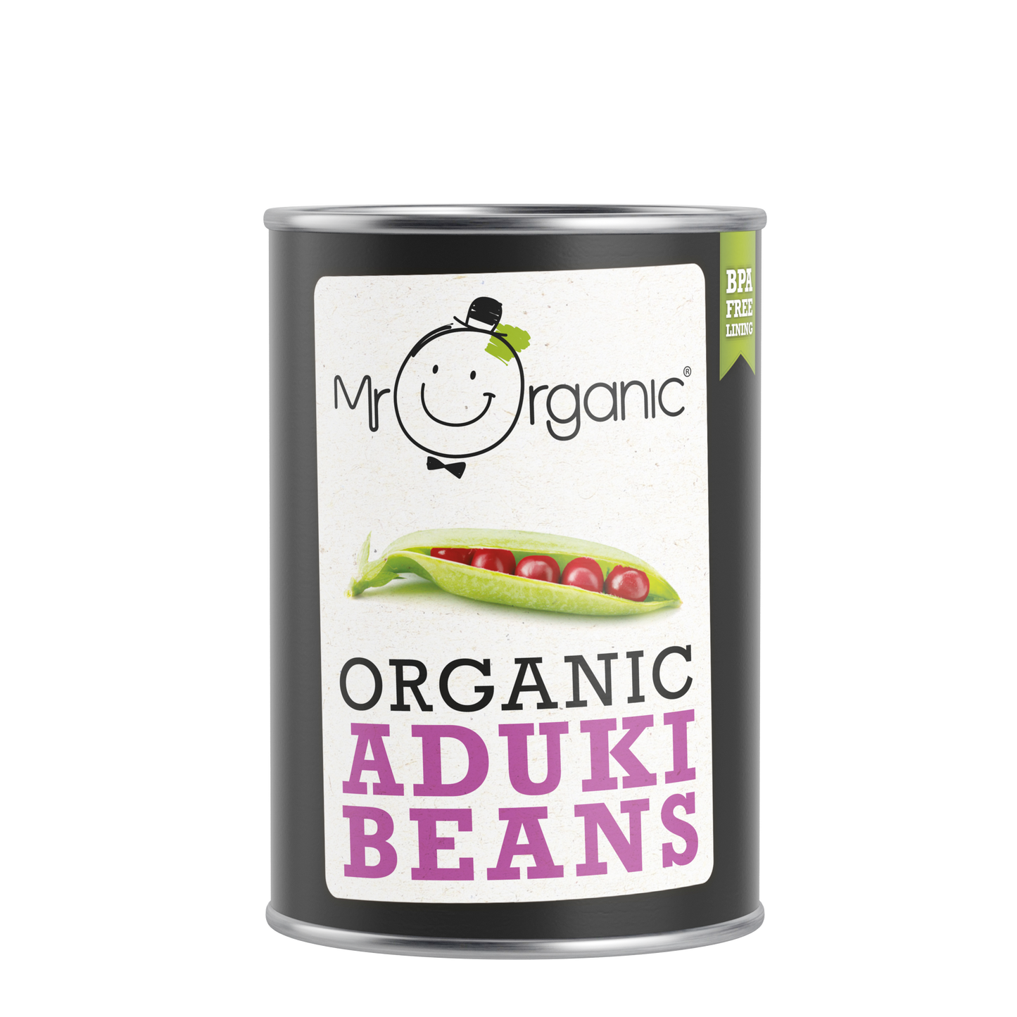 Mr Organic Aduki Beans - Case of 12 X 400g (Org)