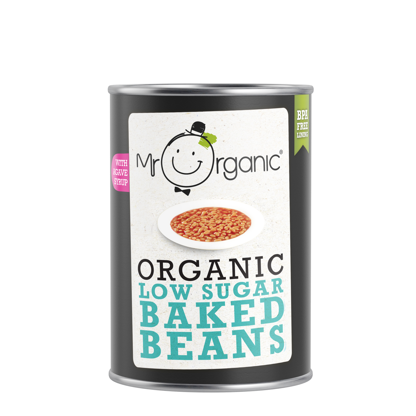 Mr Organic Naturally Sweetened Baked Beans - Case of 12 X 400g (Org)