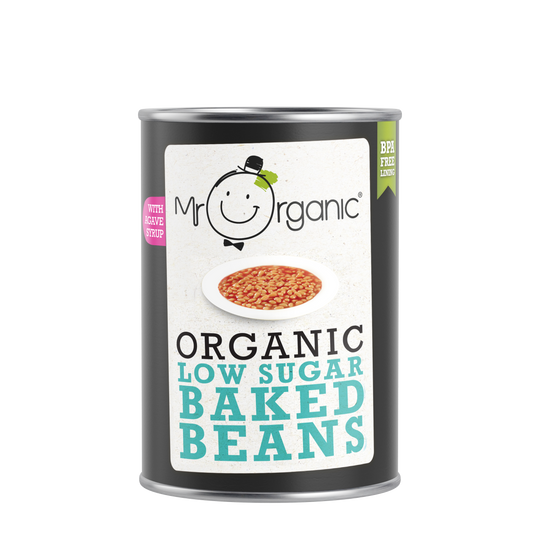 Mr Organic Naturally Sweetened Baked Beans - Case of 12 X 400g (Org)
