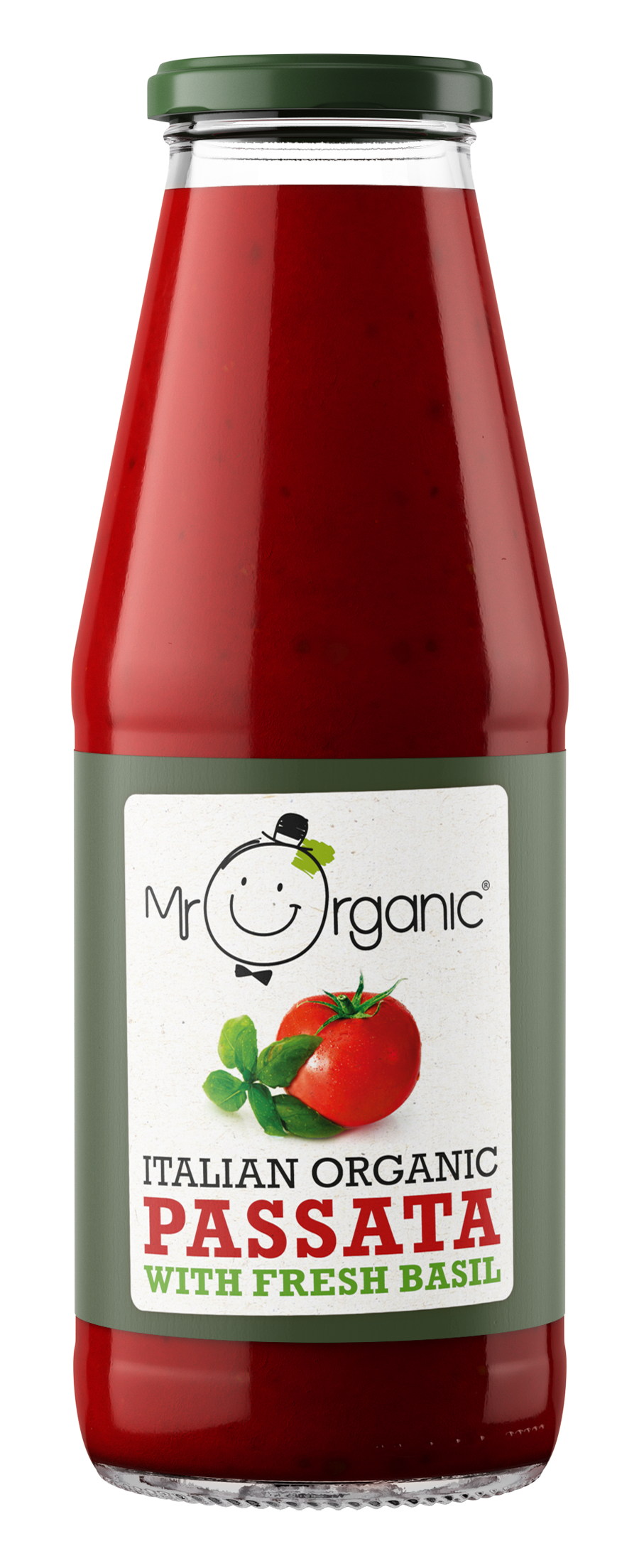 Mr Organic Passata & Basil - Case of 12 X 690g (Org)
