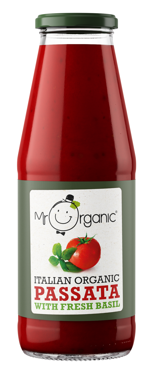 Mr Organic Passata & Basil - Case of 12 X 690g (Org)