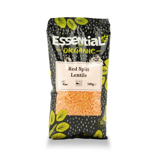 Essential Red Split Lentils - Case of 6 x 500G (Org)