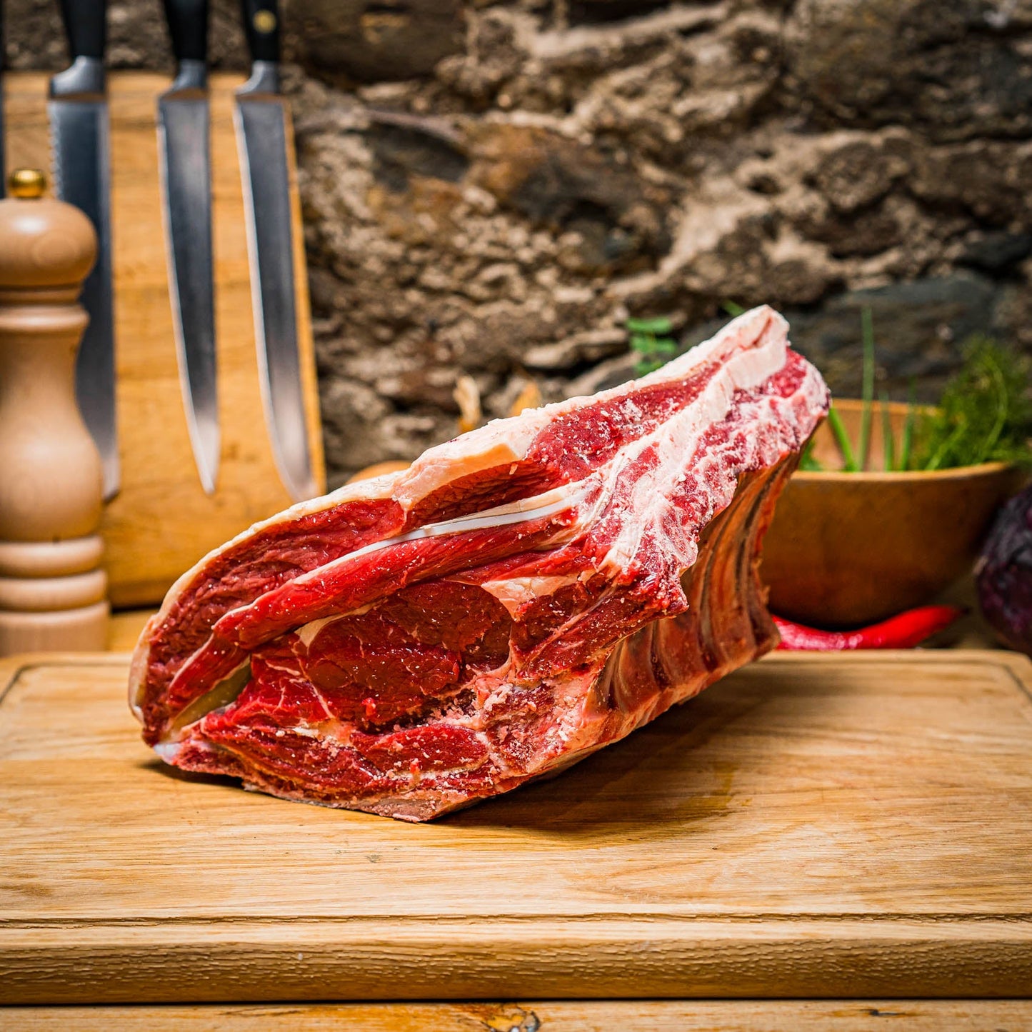 Frozen Organic Aberdeen Angus Rib of Beef on the Bone (Org)