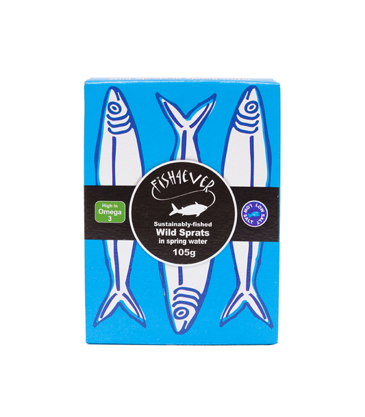 Fish4Ever Sprats in Spring Water - 105G (Org)