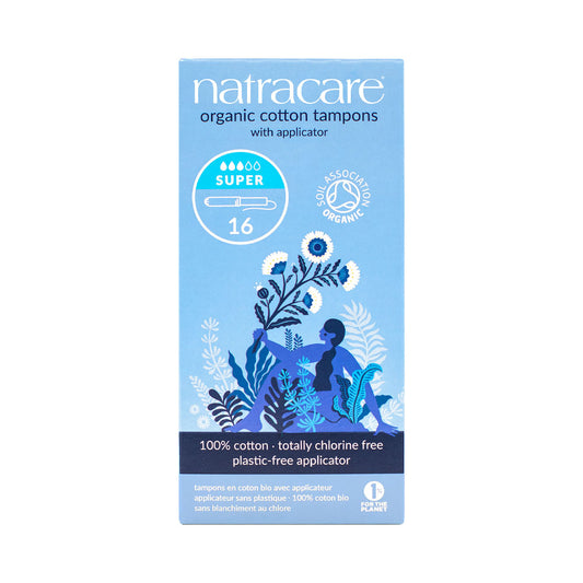 Natracare Applicator Tampons - Super - Pack of 16