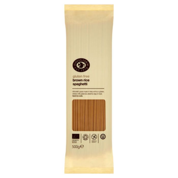 Doves Farm Freee Brown Rice Spaghetti - Case of 12 x 500G (Org)