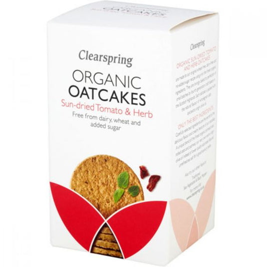 Clearspring Oatcakes - Sun Dried Tomato & Herb - 200G (Org)