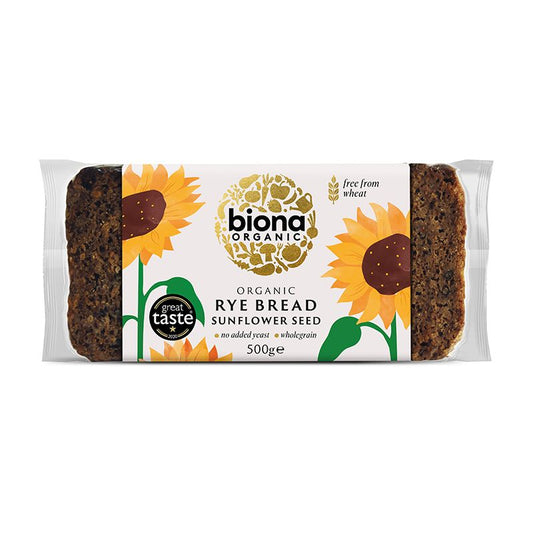 Biona Rye Bread - Sunflower Seed - Box of 7 x 500G (Org)