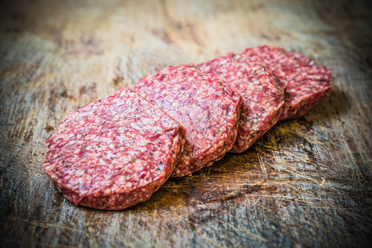 Organic Home-Bred Lamb and Mint Burgers - Pack of 4 (Org)