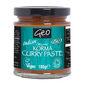 Geo Organics Korma Curry Paste - Case of 6 x 180G (Org)
