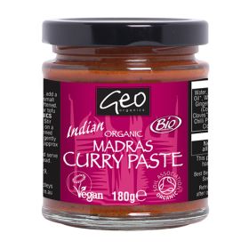 Geo Organics Madras Paste - Case of 6 x 180G (Org)