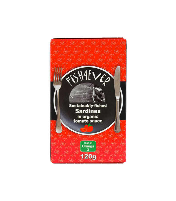 Fish4Ever Whole Sardines in Tomato Sauce - 120G (Org)