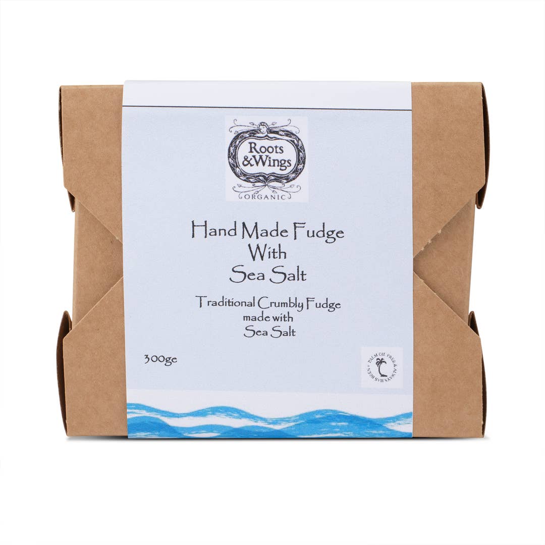 Roots & Wings Hand Made Fudge with Sea Salt - 500G (Org)