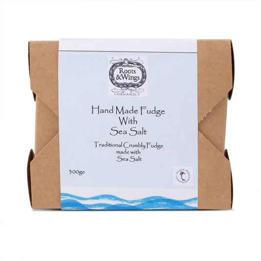 Roots & Wings Hand Made Fudge with Sea Salt - 500G (Org)