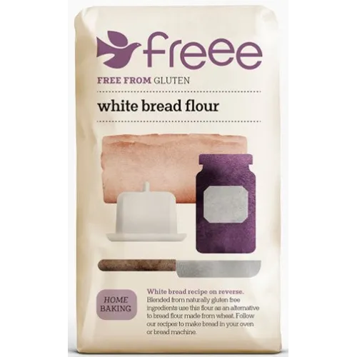 Doves Farm Freee White Bread Flour - Pack of 5 x 1KG