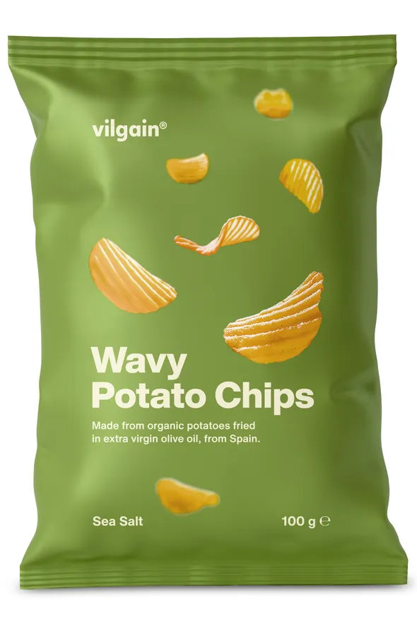 Vilgain Wavy Potato Chips - 100G (Org)