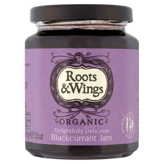 Roots & Wings Blackcurrant Jam - 340G (Org)