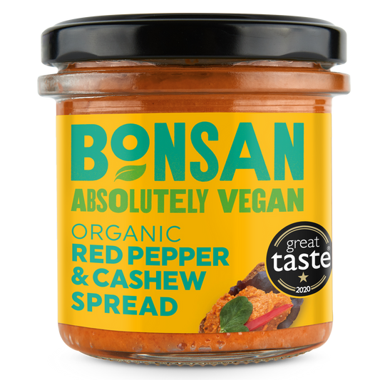 Bonsan Red Pepper & Cashew Spread - Case of 6 x 130G (Org)