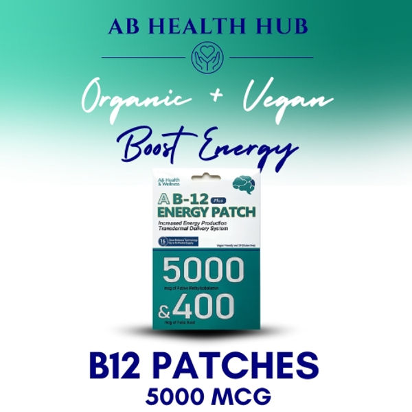 AB Health B-12 Energy Patch 5000 MCG - discs (Org)
