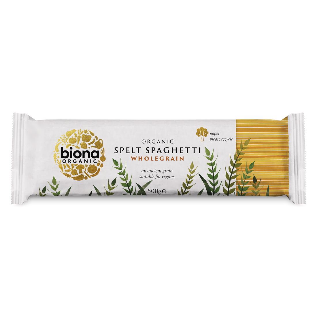 Biona Spelt Wholegrain Spaghetti - Box of 12 x 500G (Org)