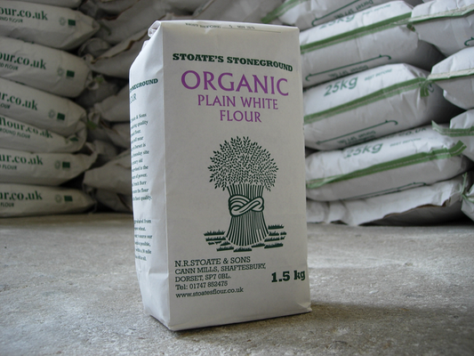 Stoate's Stoneground Plain White Flour - 1.5KG (Org)