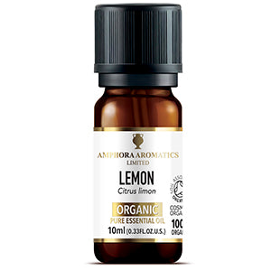 Amphora Aromatics Organic Lemon Essential Oil - 10ML