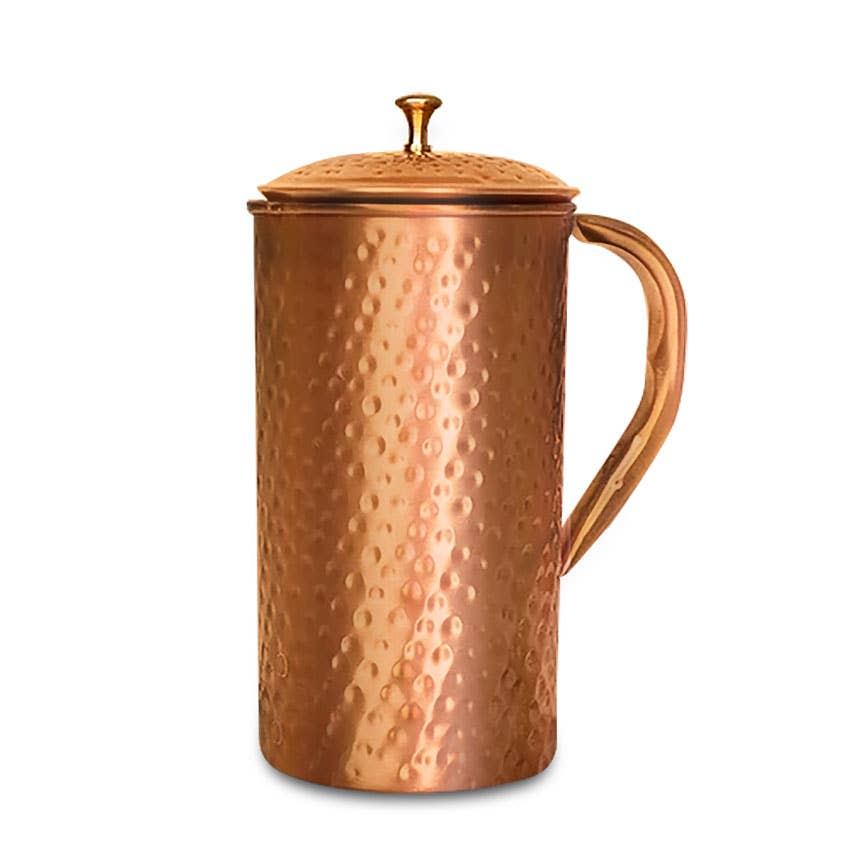 Ancient Purity Copper Jug with Lid - 1.2L