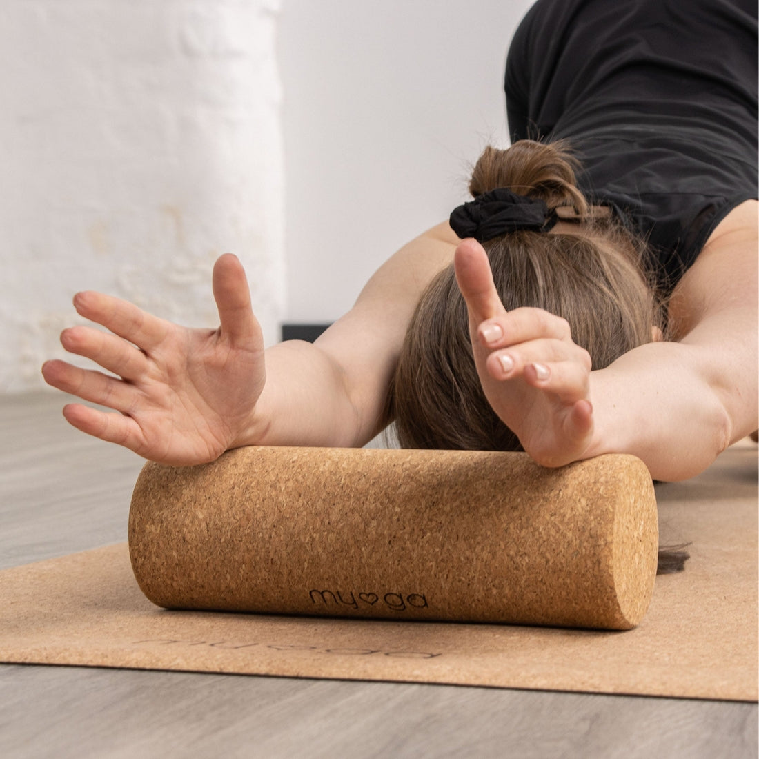 Myga Natural Cork Fascia Massage Roller - 10cm X 30cm