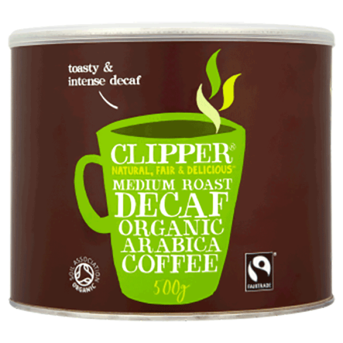 CLEARANCE Clipper Medium Roast Arabica Decaf Instant Coffee - 500G