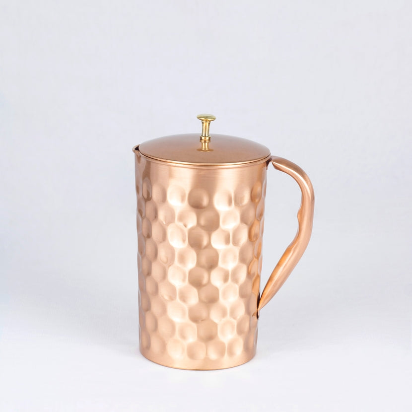 El'Cobre Copper Jug with Lid - 1.2L