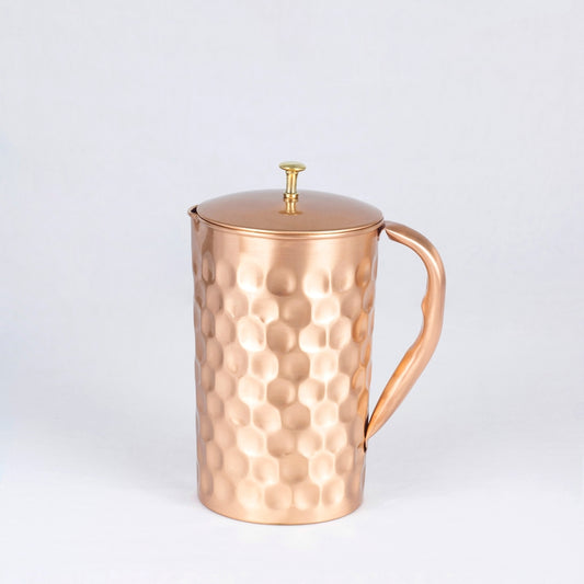 El'Cobre Copper Jug with Lid - 1.2L