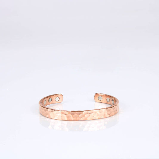 El'Cobre Copper Magnet Bangle - Pitted