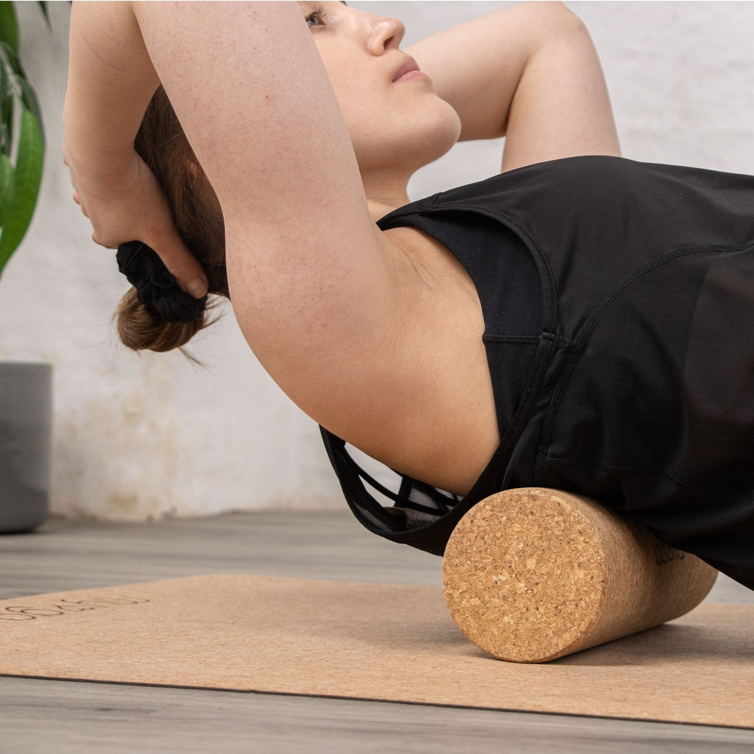 Myga Natural Cork Fascia Massage Roller - 10cm X 30cm